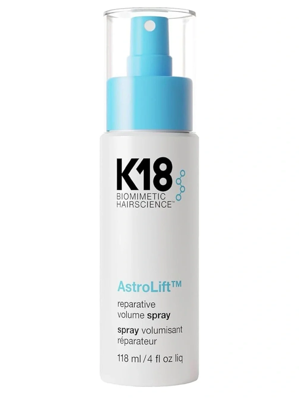 K18 AstroLift Reparative Volumizer Spray Humidity Resistant All Hair 4 fl oz